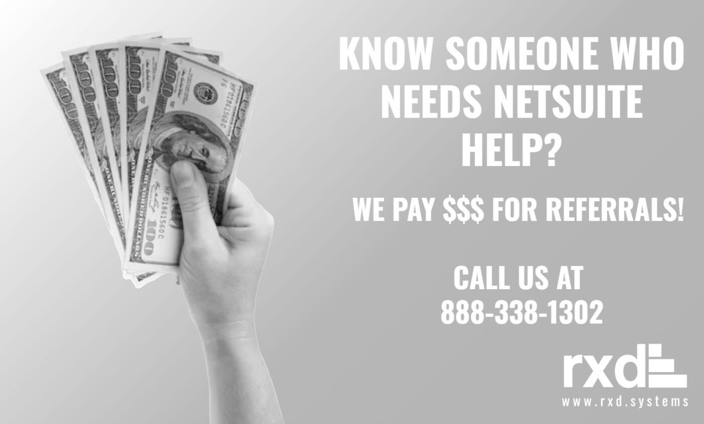 NetSuite Support Referral | RXD Systems Los Angeles NetSuite Support ...